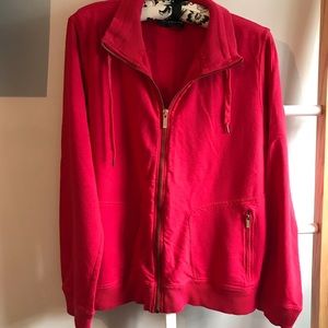 Jones New York red 1x track jacket